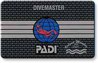 PADI Professional DiveMaster card image