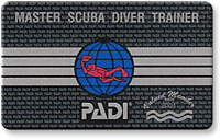 PADI Master Scuba Diver Training PREP card image