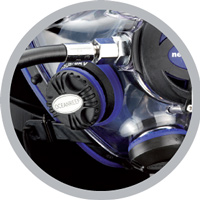 Ocean Reef IDM Integrated Dive Mask tank hookup image