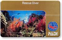 PADI Rescue Diver card image