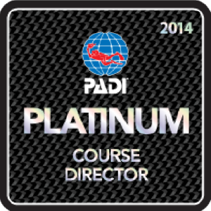 PADI Platinum Course Director 2014 image