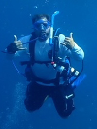Photograph of Chad Hanjora, in Key Largo, Florida Keys